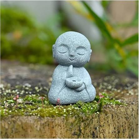 Monk Statue Praying Zen Sandstone Mini Buddha Statues